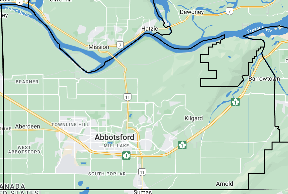 Abbotsford map