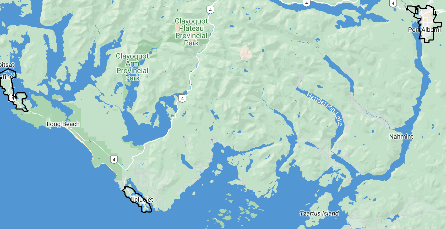 Port Alberni & Area map