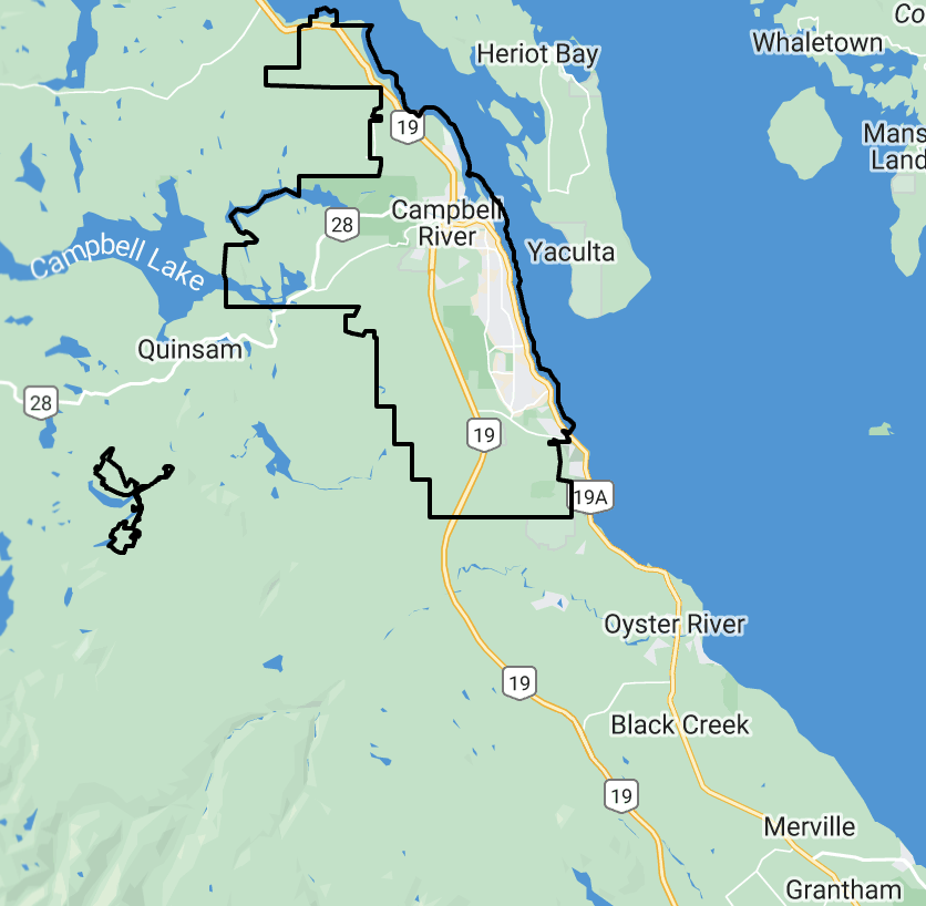 Campbell River map