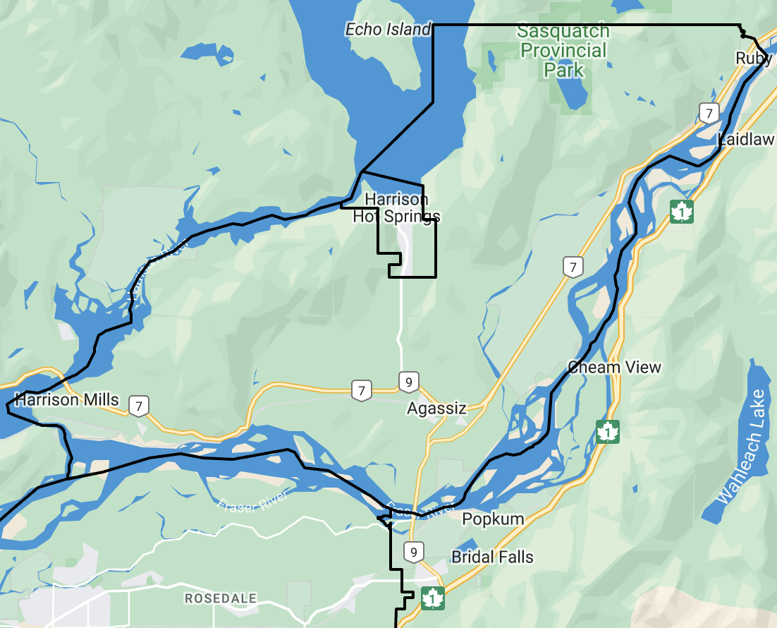 Chilliwack Rural map