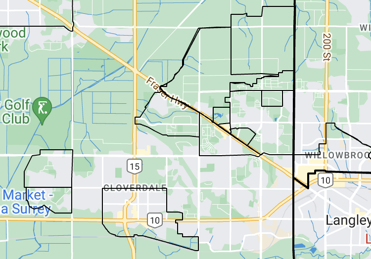 Cloverdale map