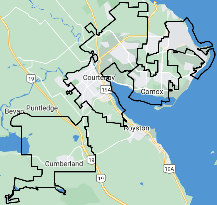 Comox Valley map