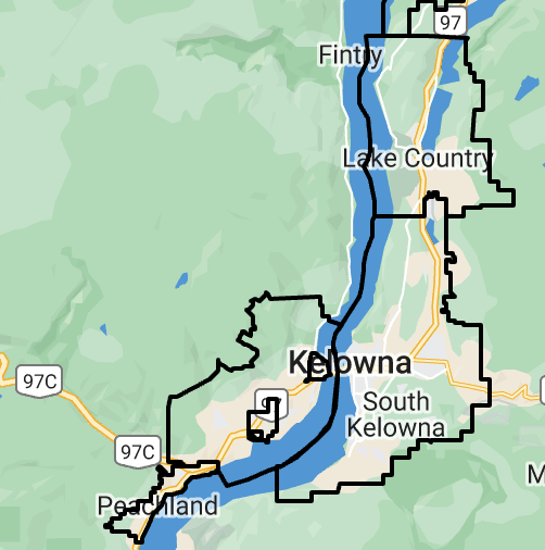 Kelowna map