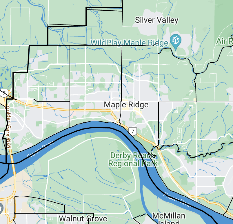 Maple Ridge map