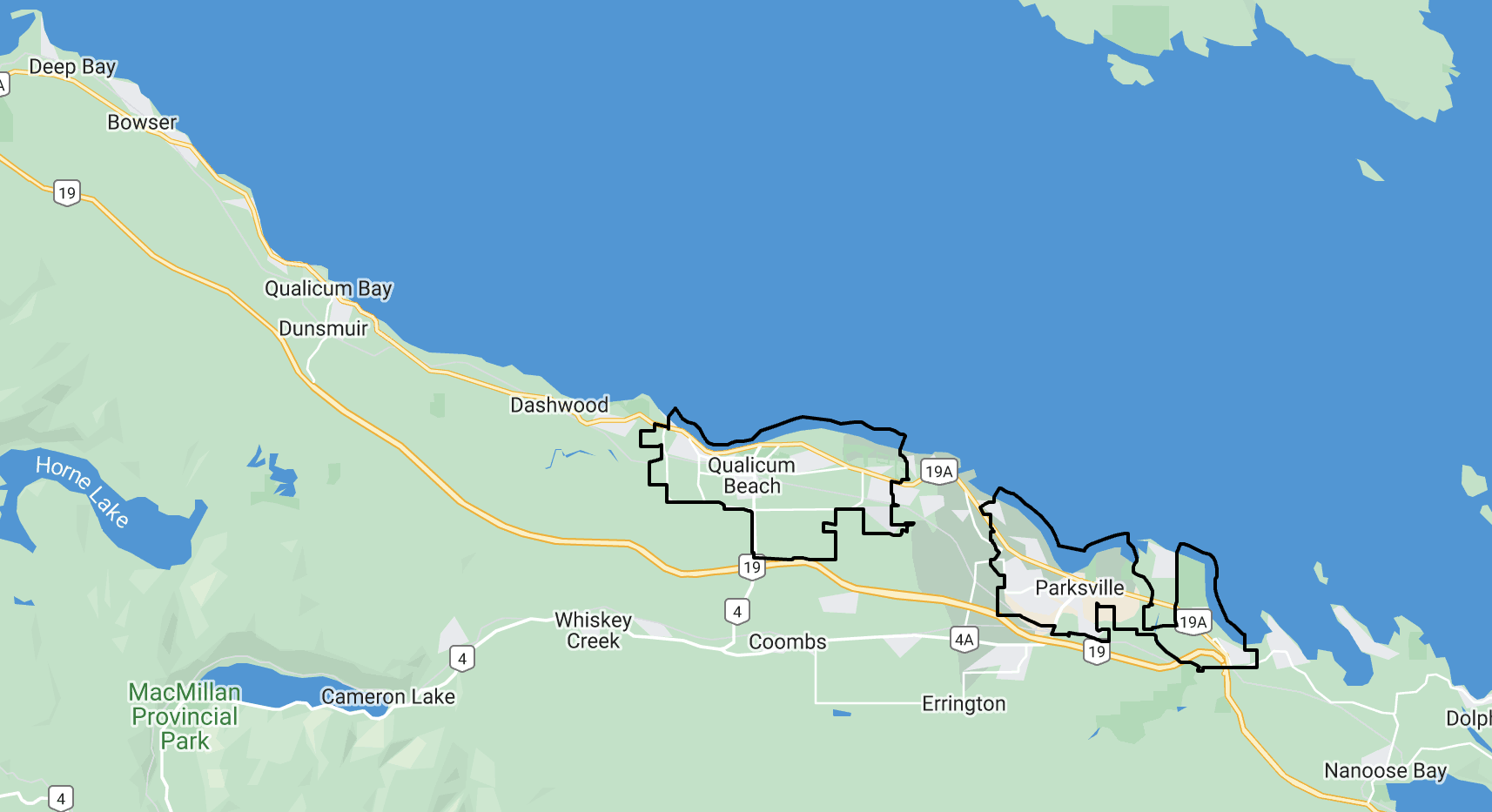 Parksville | Qualicum Beach map