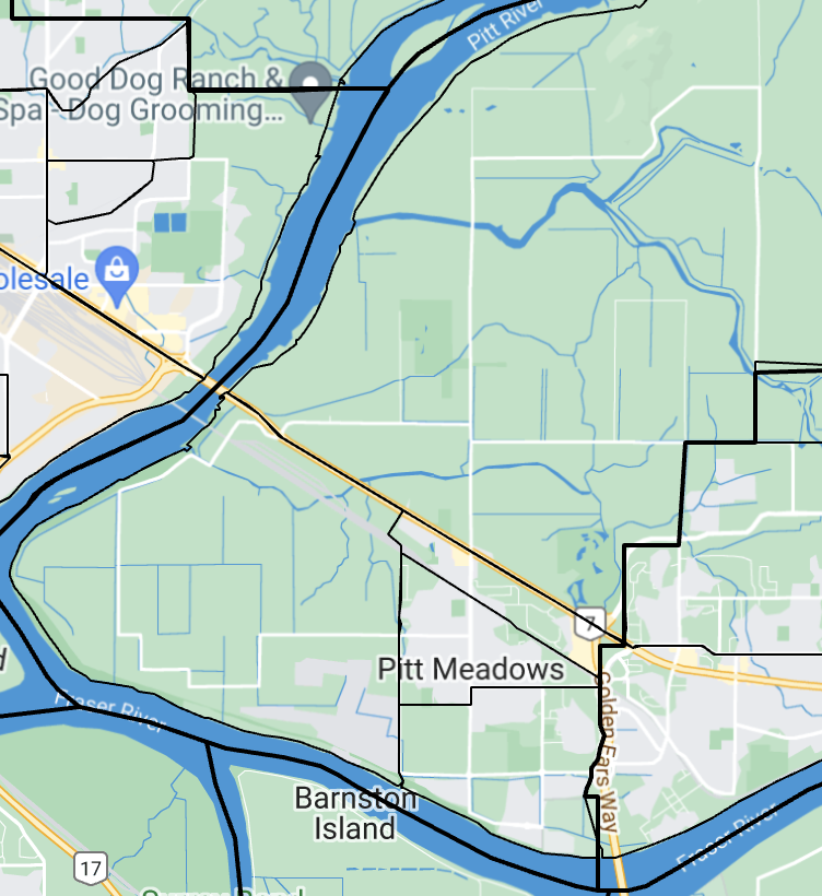 Pitt Meadows map