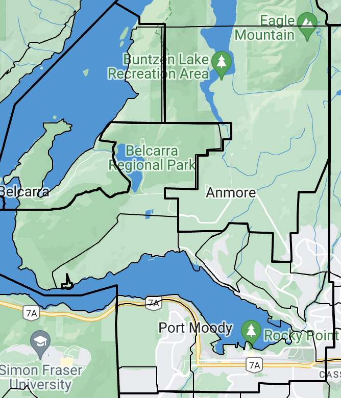 Port Moody map