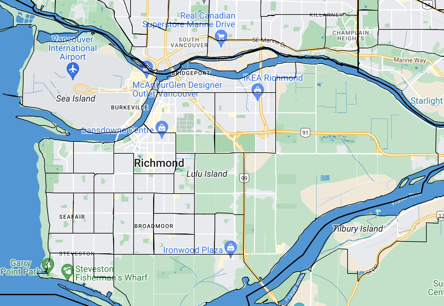 Richmond map