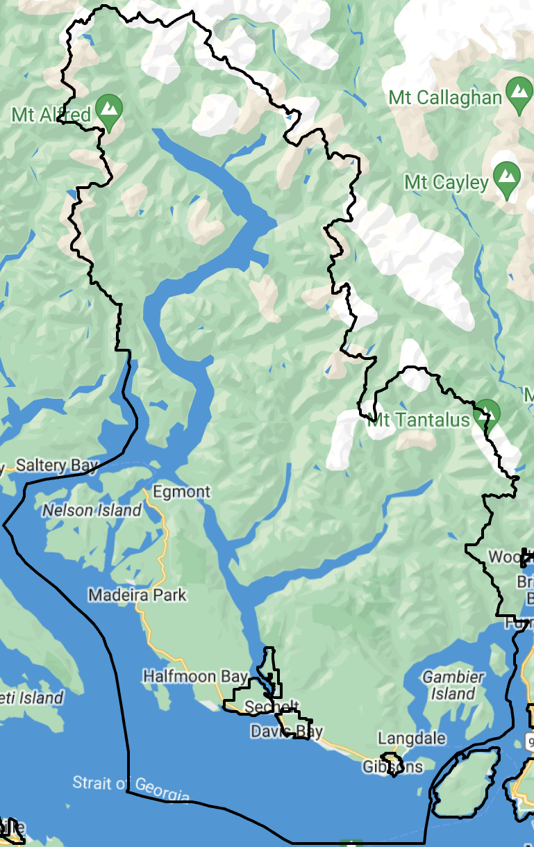 Sunshine Coast map