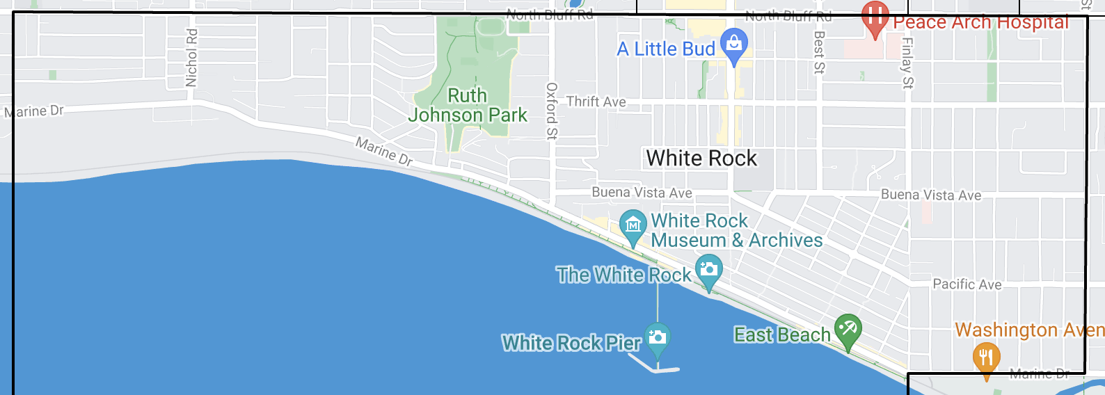 White Rock map