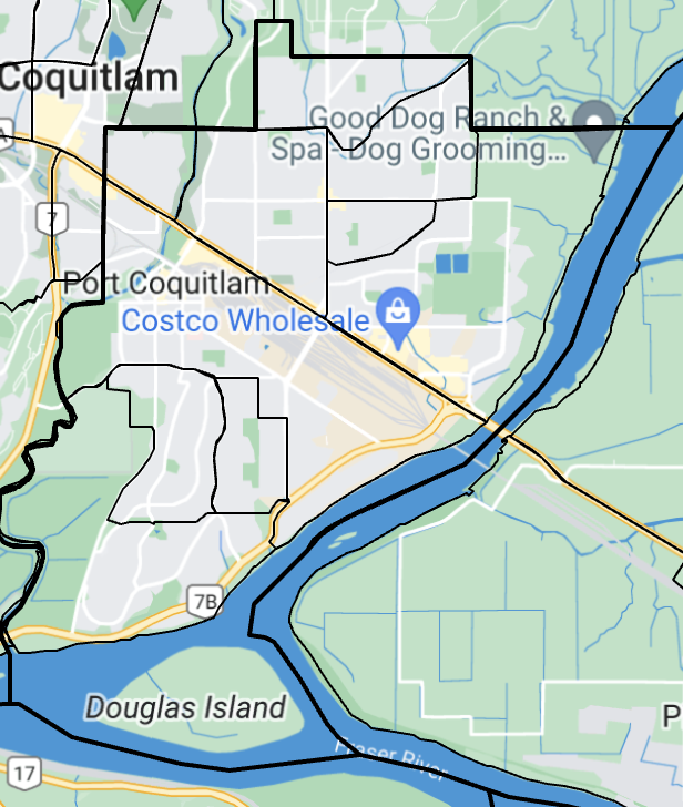 Port Coquitlam map